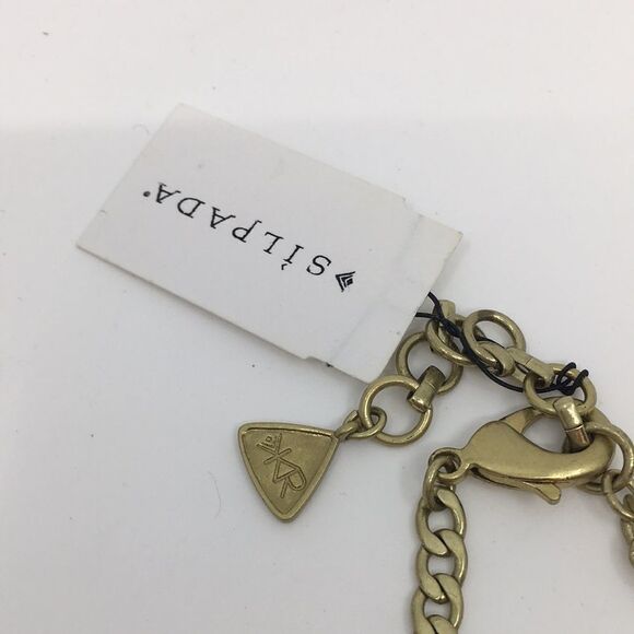 Silpada Posy Fringe Brass Crystal Necklace NWT - Picture 6 of 15